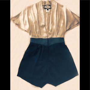 Meghan Los Angeles silk cocktail romper